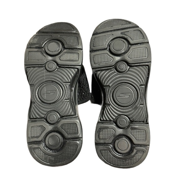 Women’s Skechers GO WALK - Martha Stewart Glittery Black Sandals - Size 8 - NWOT - Picture 3 of 11